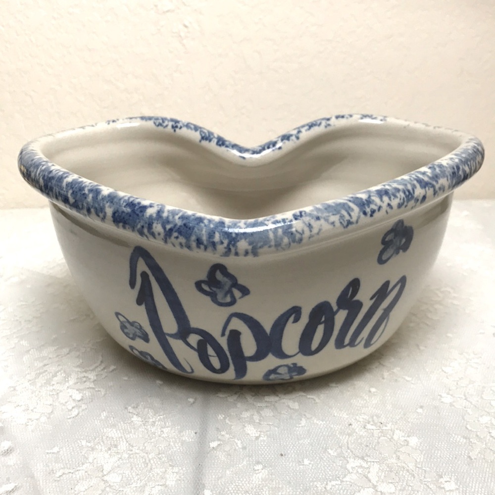 Casey Pottery Marshall, TX Vintage Popcorn Bowl